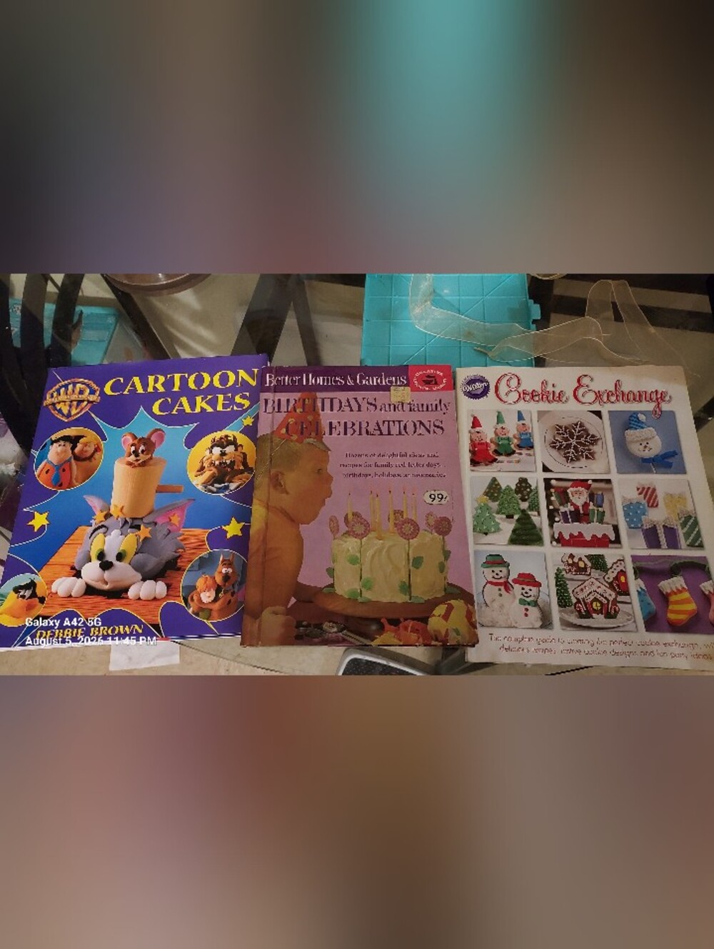 Assorted Party Baking Pattern Book Set - Blue, Purple, Pink Covers